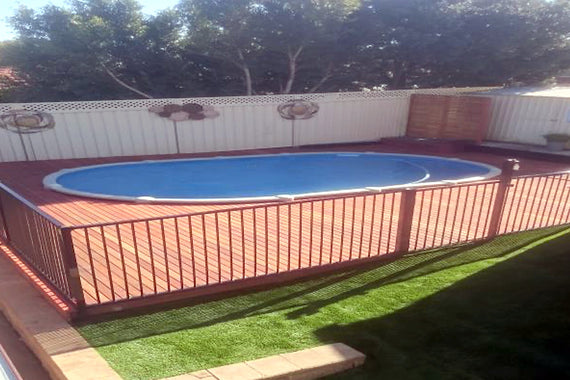 Finished Blue Gum 68x19 Pool Decking