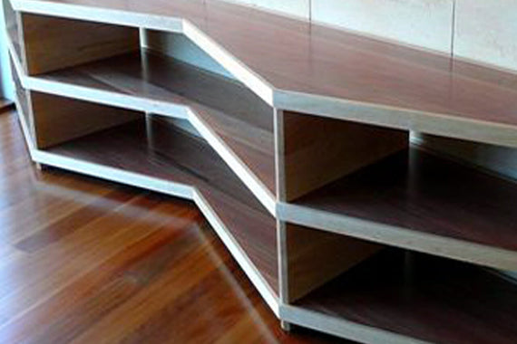 Brushbox Shelves Trimmed with American Rock Maple