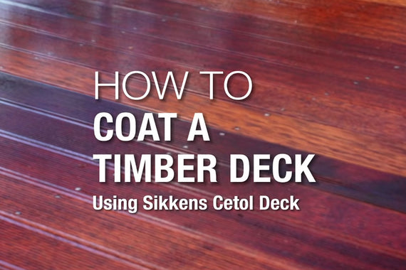 How to Coat a Timber Deck using Sikkens Cetol Deck
