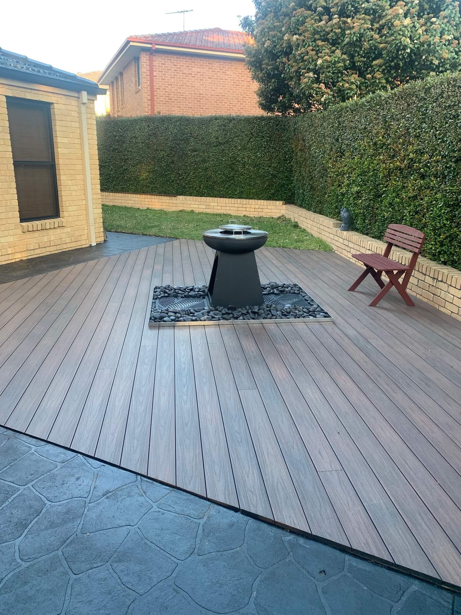Walnut Composite Decking - Abbey Timber
