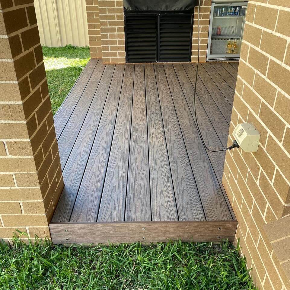 Walnut Composite Decking - Abbey Timber